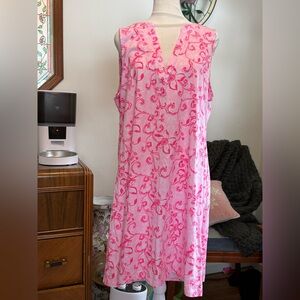 Lilly Pulitzer Pink and White Floral Dress
